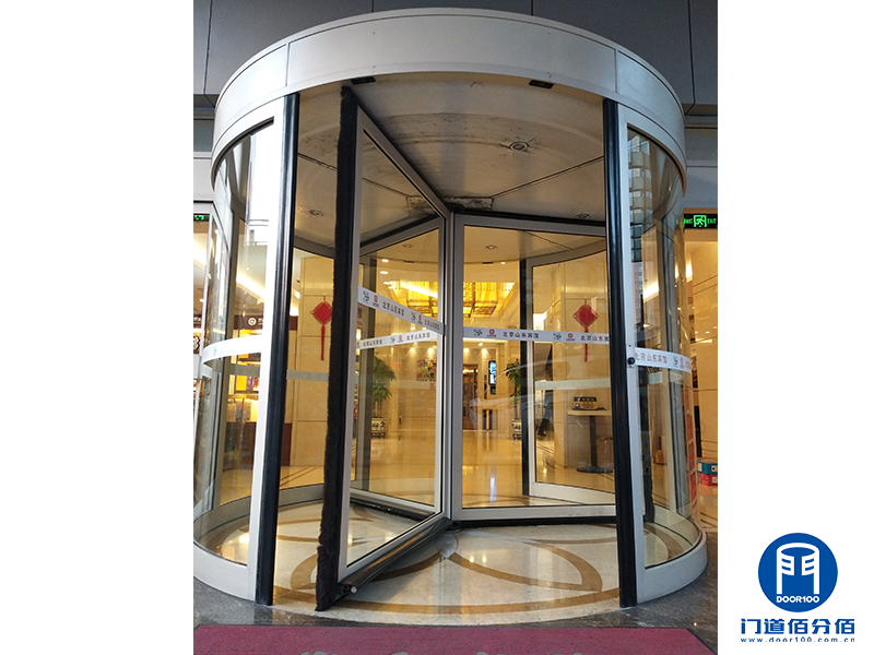 山東賓館凱必盛自動三翼旋轉門升級服務