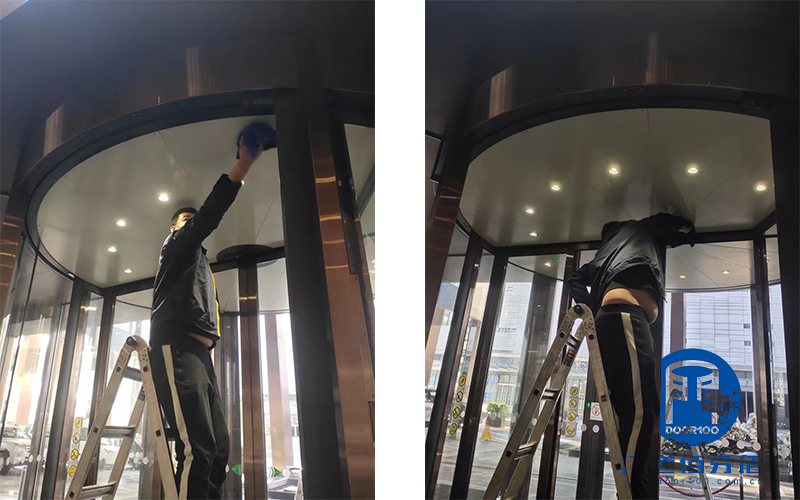 自動旋轉門停門故障，更換滑環解決過程