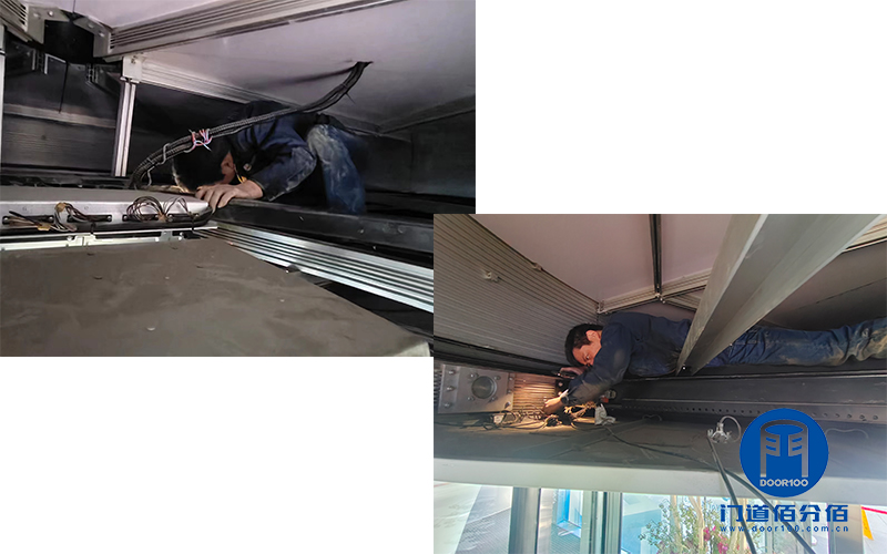 北京某公司辦公樓自動旋轉(zhuǎn)門中間平移門維修服務(wù)