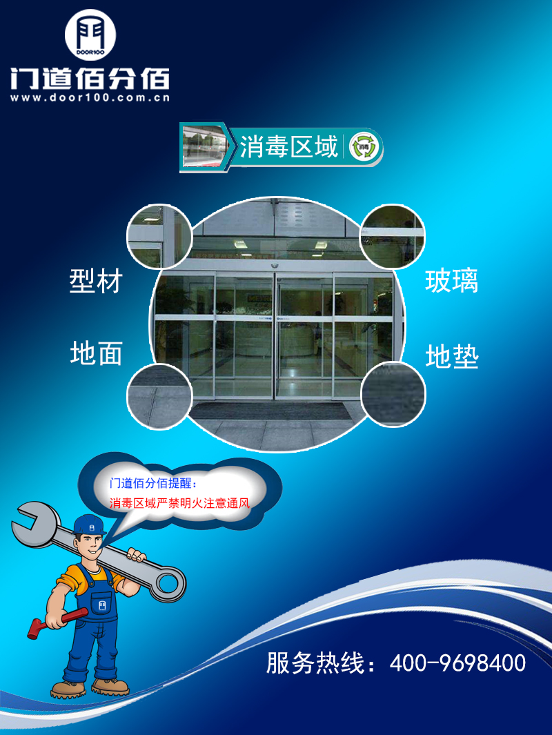 疫情期間自動平移門殺毒指南殺毒區域