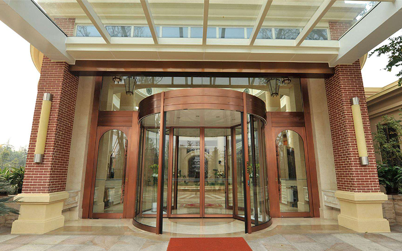 正確挑選旋轉門顏色有效提高建筑整體檔次