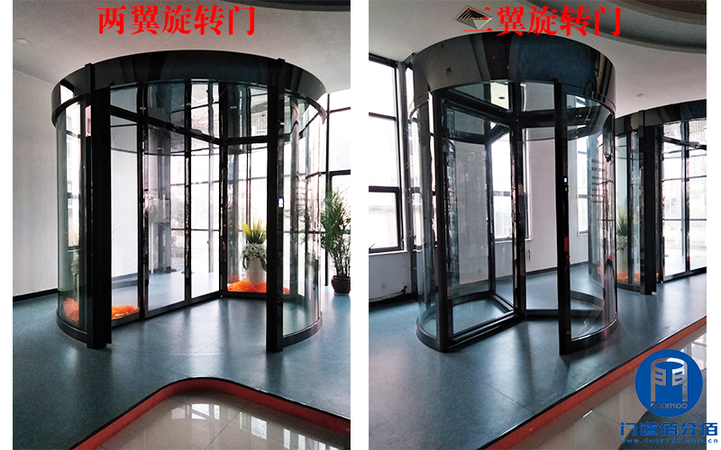 兩翼旋轉門與三翼旋轉門