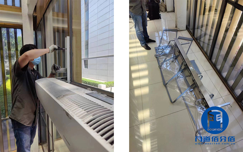 松下自動門配件皮帶、掛輪組件維修案例