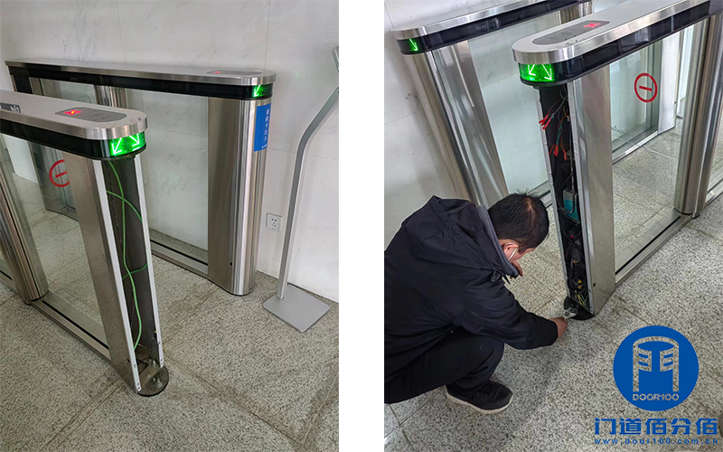 百度項目46個通道速通門巡檢保養、維修服務