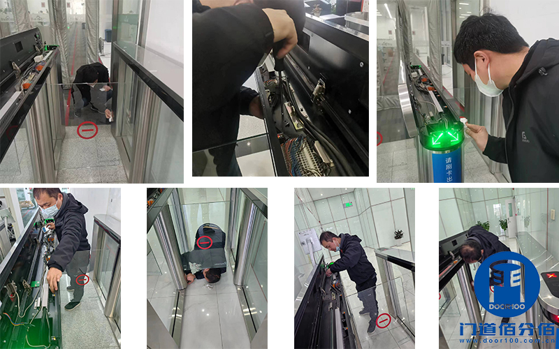 百度項目46個通道速通門巡檢保養、維修服務