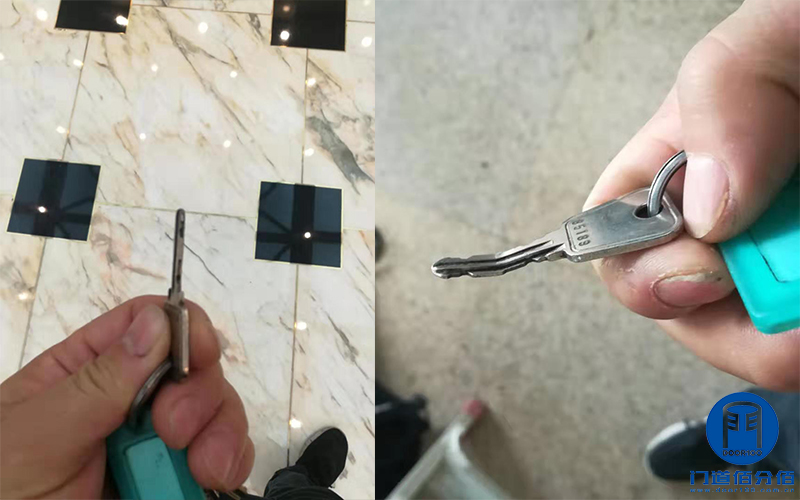 寫字樓出入口電動旋轉門皮帶維修與鑰匙更換