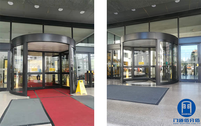 寫字樓出入口電動旋轉門皮帶維修與鑰匙更換