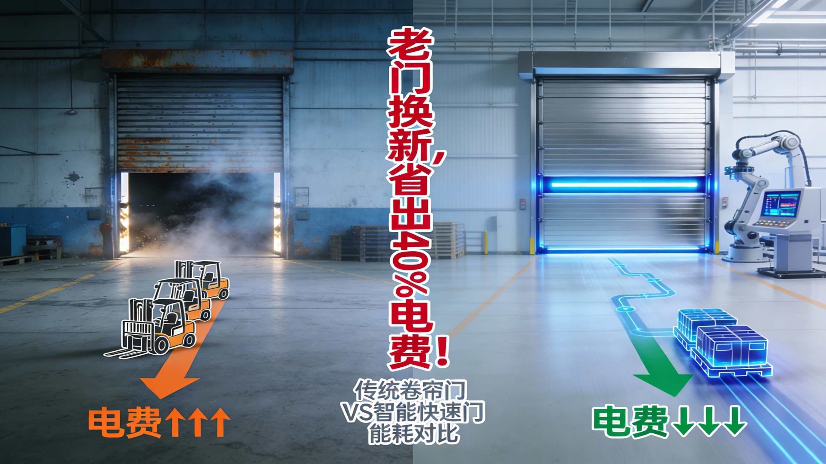 真實案例揭秘：老舊工業門升級后，實現能耗降低37%+與效率翻倍？