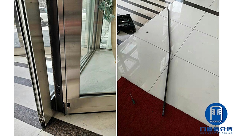 企業(yè)大樓自動(dòng)旋轉(zhuǎn)門防夾對(duì)射電子眼維修更換服務(wù)案例
