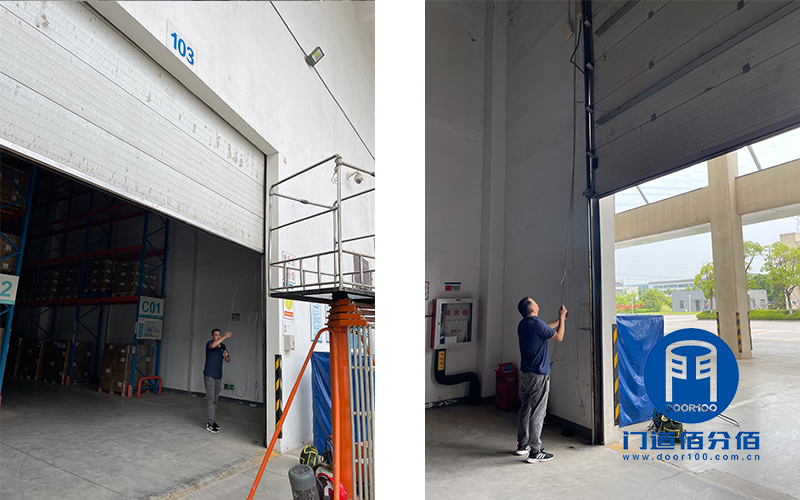 回顧：移動通信集團下屬倉庫提升門維修案例