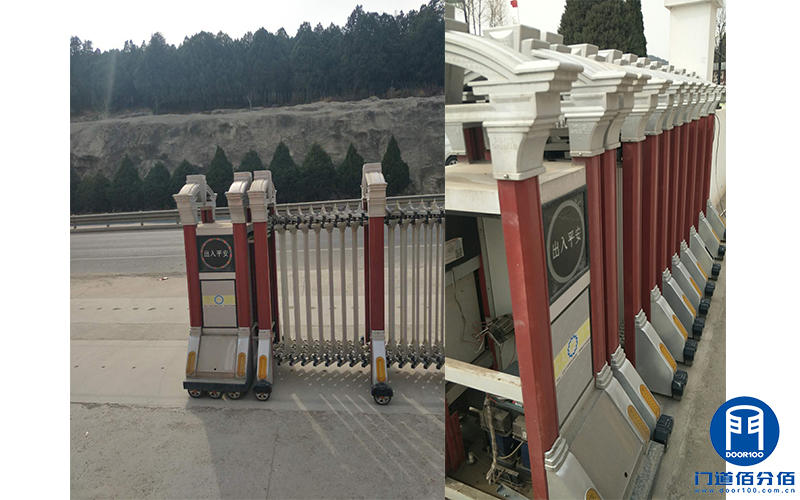 濟南書畫城電動伸縮門不能使用故障維修服務案例