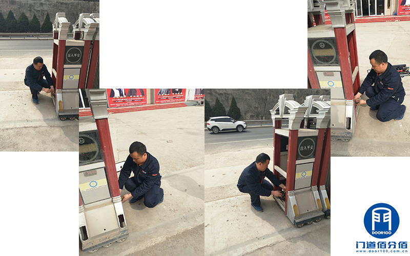 濟南書畫城電動伸縮門不能使用故障維修服務案例