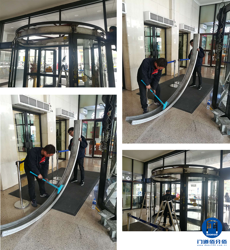 旋轉門翻軌升級過程