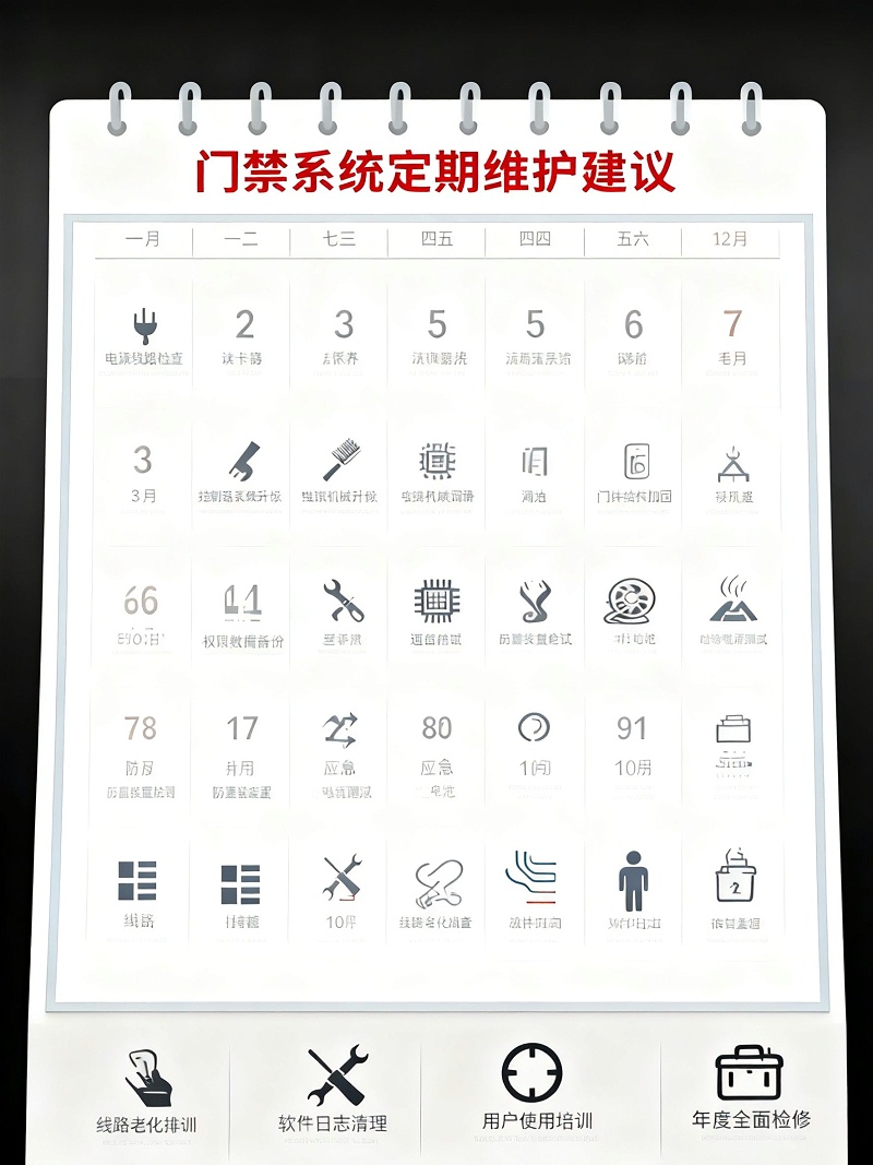 門(mén)禁維護(hù)日歷無(wú)水印