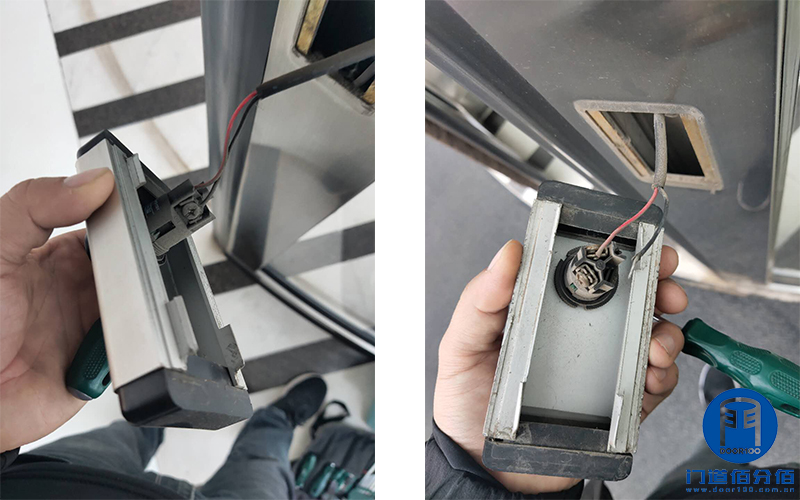 石油化工集團下屬大廈自動旋轉門清潔維護服務