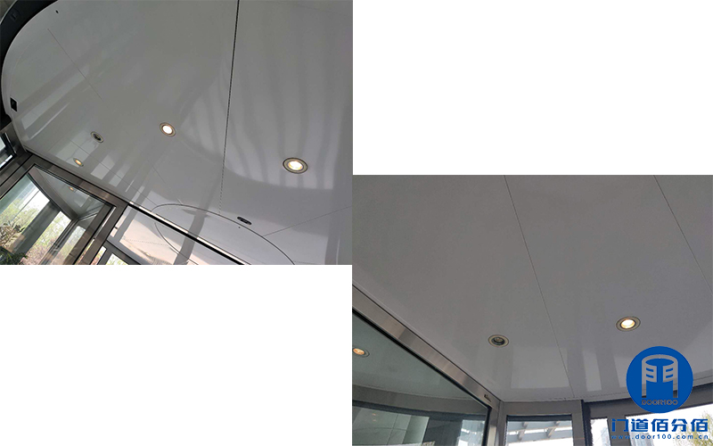 石油化工集團下屬大廈自動旋轉門清潔維護服務