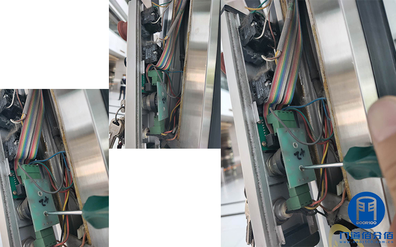 石油化工集團下屬大廈自動旋轉門清潔維護服務